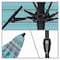 California Umbrella 9' Bronze Aluminum Market Patio Umbrella, Sunbrella Dolce Oasis 194061337240 - alternate 2